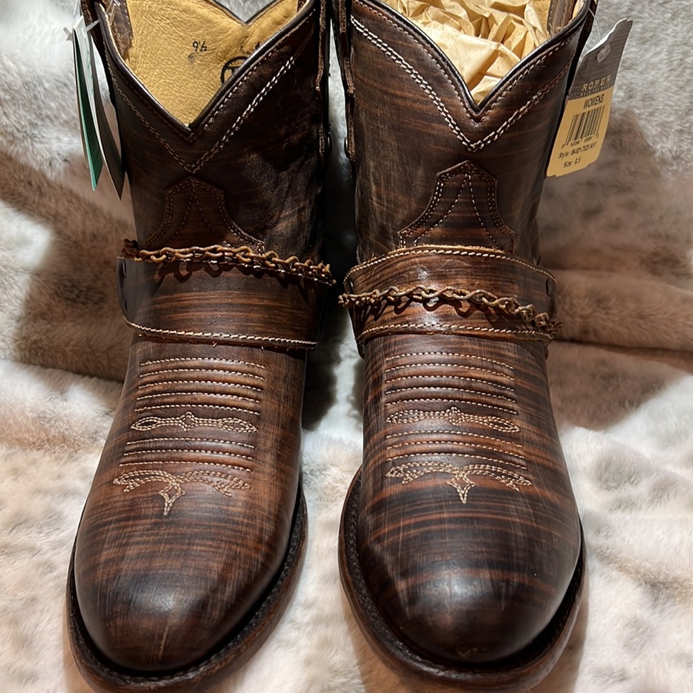 Roper Selah Brown Fashion ladies boots size 9 1/2 NEW IN BOX